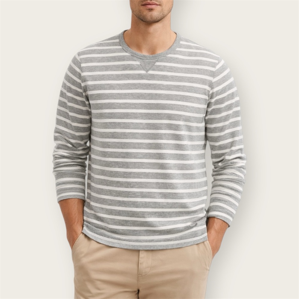 Banana Republic | Supima Cotton Striped Sweater | Thermal Waffle | Men’s Medium
